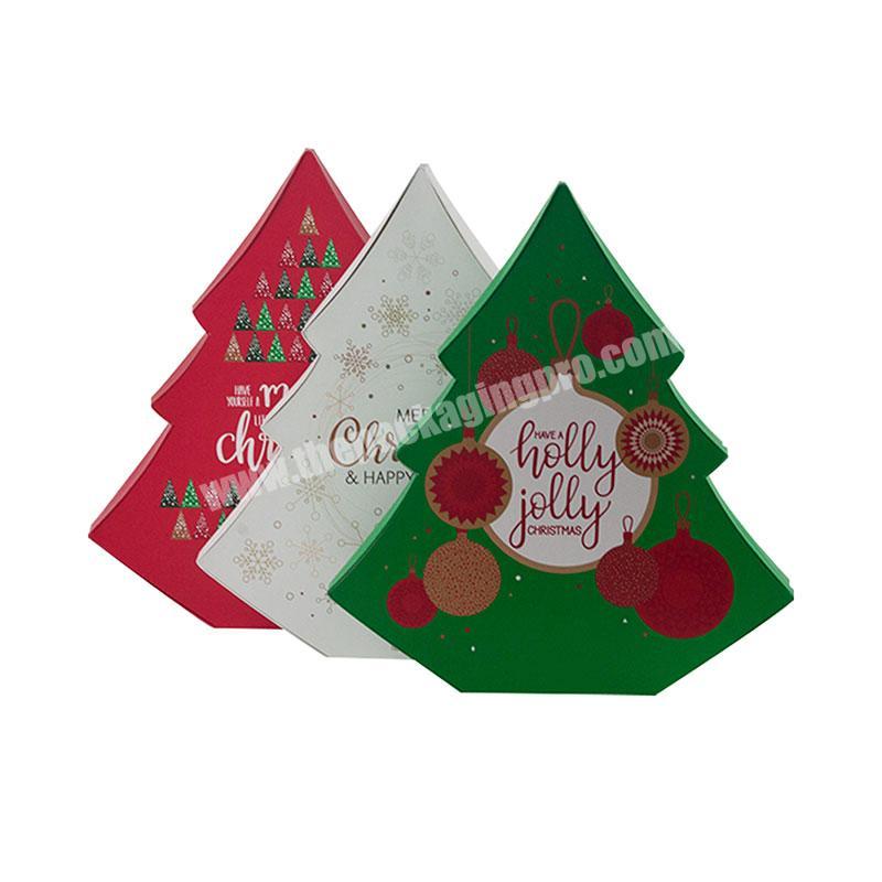 Professional Personalised Printed Christmas Tree Shape Luxury Gift Chocolate Packaging Box