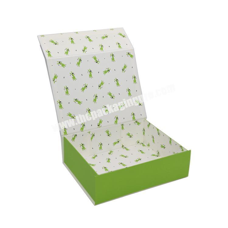 Reasonable Price Clothes Fold Up Gift Favor Plain White Folded Portable Clothes Storage Packaging Base Kraft Paper Folding Box