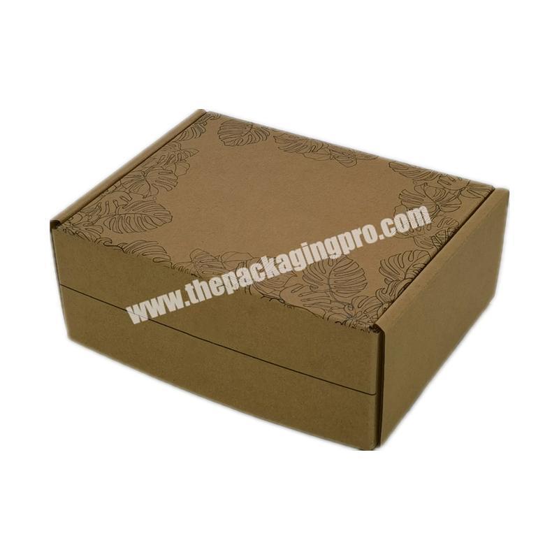 Recyclable Corrugated Box Customized Kraft Paper Gift Box With Your Own Logo