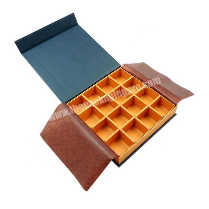 Recyclable Luxury Cardboard Boxes Chocolate Packaging Gift Box Magnetic Closure Packaging Box With Paper Insert