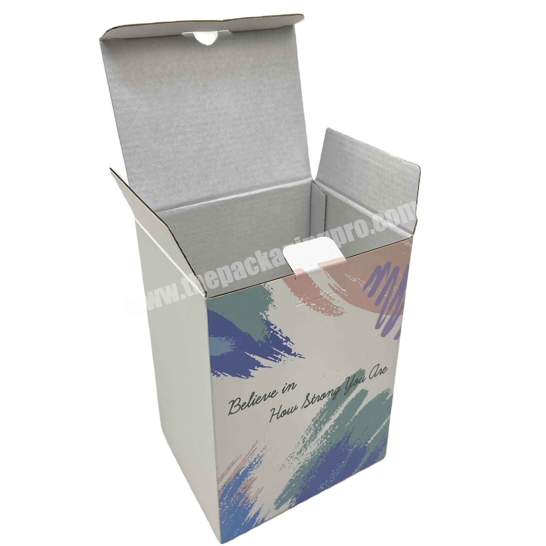 Recycle eco-friendly high quality corrugated paper shipping box for speaker customized cardboard gift boxes packaging for vase