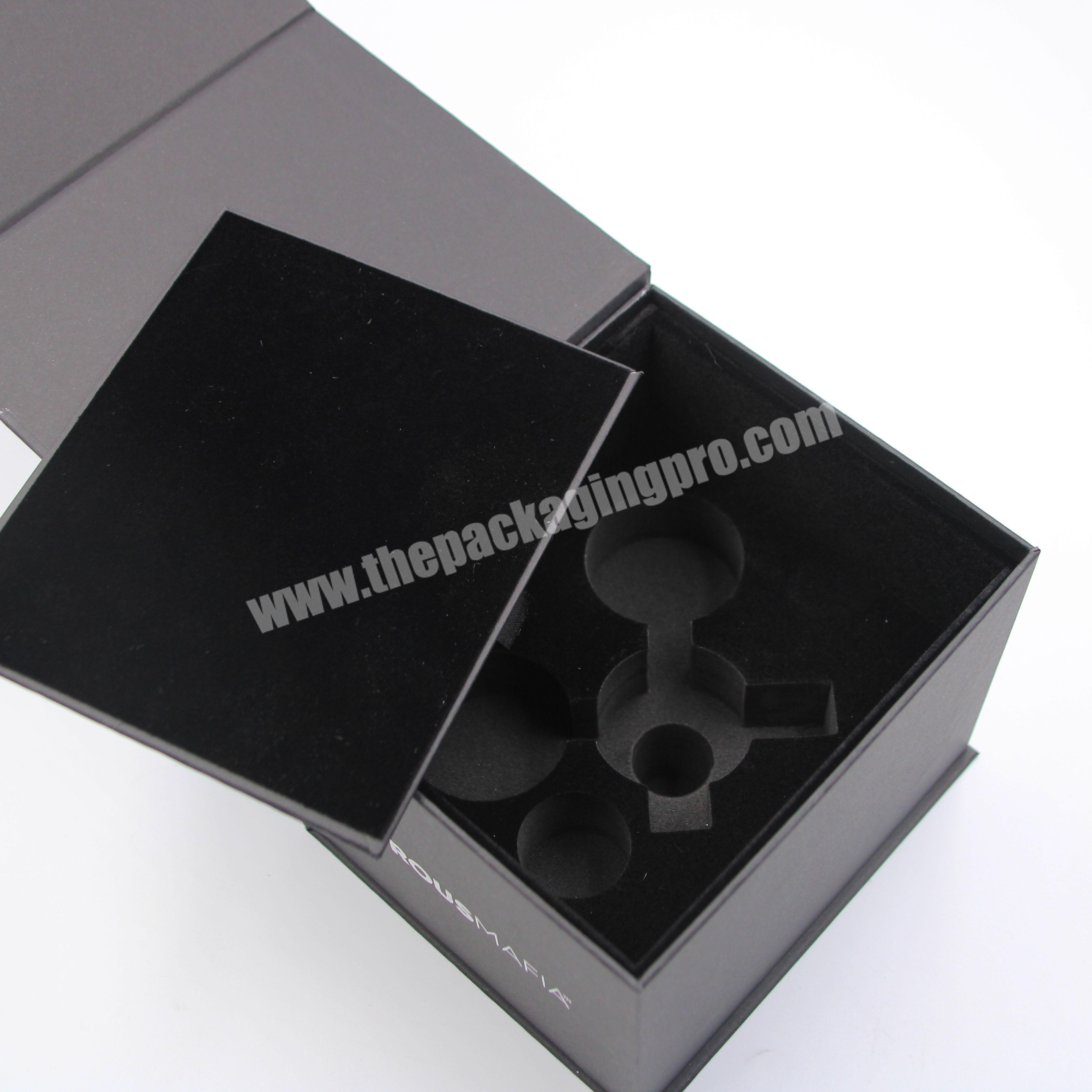 Recycled Custom Fashion Luxury Magnetic Gift Paper Box For skin care set packaging