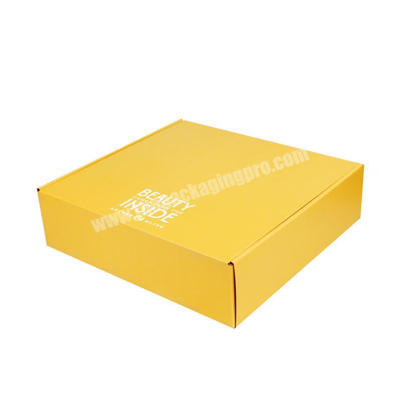 Recycled Material Colorful Storage Corrugated Box Delivery Flat Packing For Underwear manufacturer