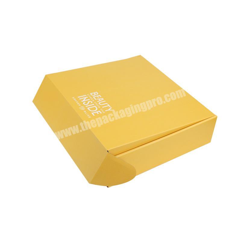 Recycled Material Colorful Storage Corrugated Box Delivery Flat Packing For Underwear wholesaler