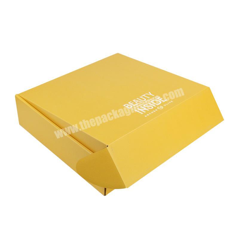 Recycled Material Colorful Storage Corrugated Box Delivery Flat Packing For Underwear