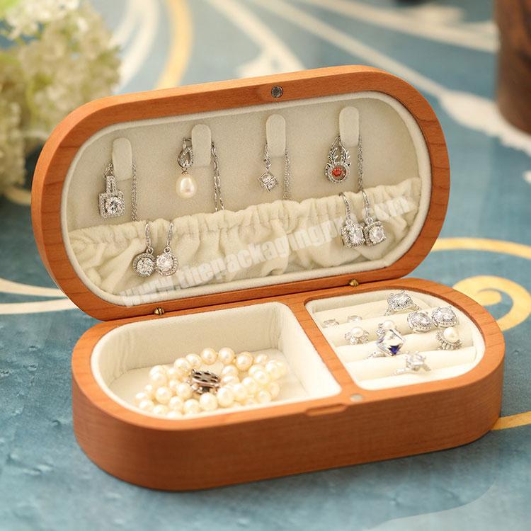 ORENAME Wooden Earrings with Jewellery Box Set of 6 Pairs Wooden Earri –  XSOURCE
