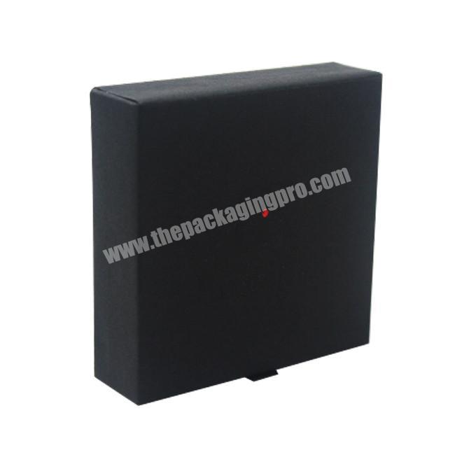 Ribbon Puller Black Color Cardboard Card Sliding Drawer Wallet Box