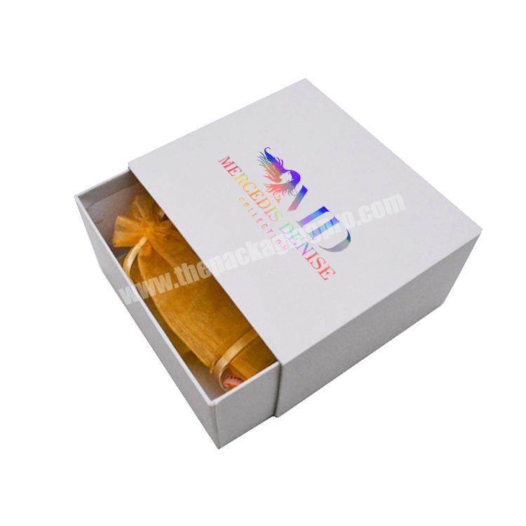 Rigid Hard Paper Drawer Gift Box Customize Printing Logo Drawer Boxes packaging Sliding Gift Box for underwear clothes shoe