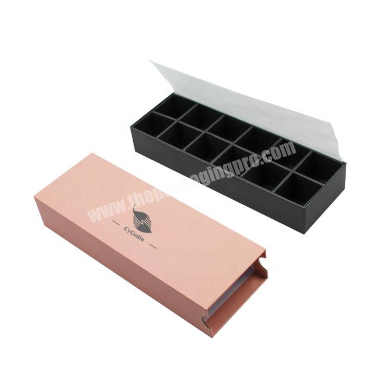 Rigid Magnetic Cardboard Chocolate Paper Box With Insert and Tissue PaperPackaging Gift Boxes
