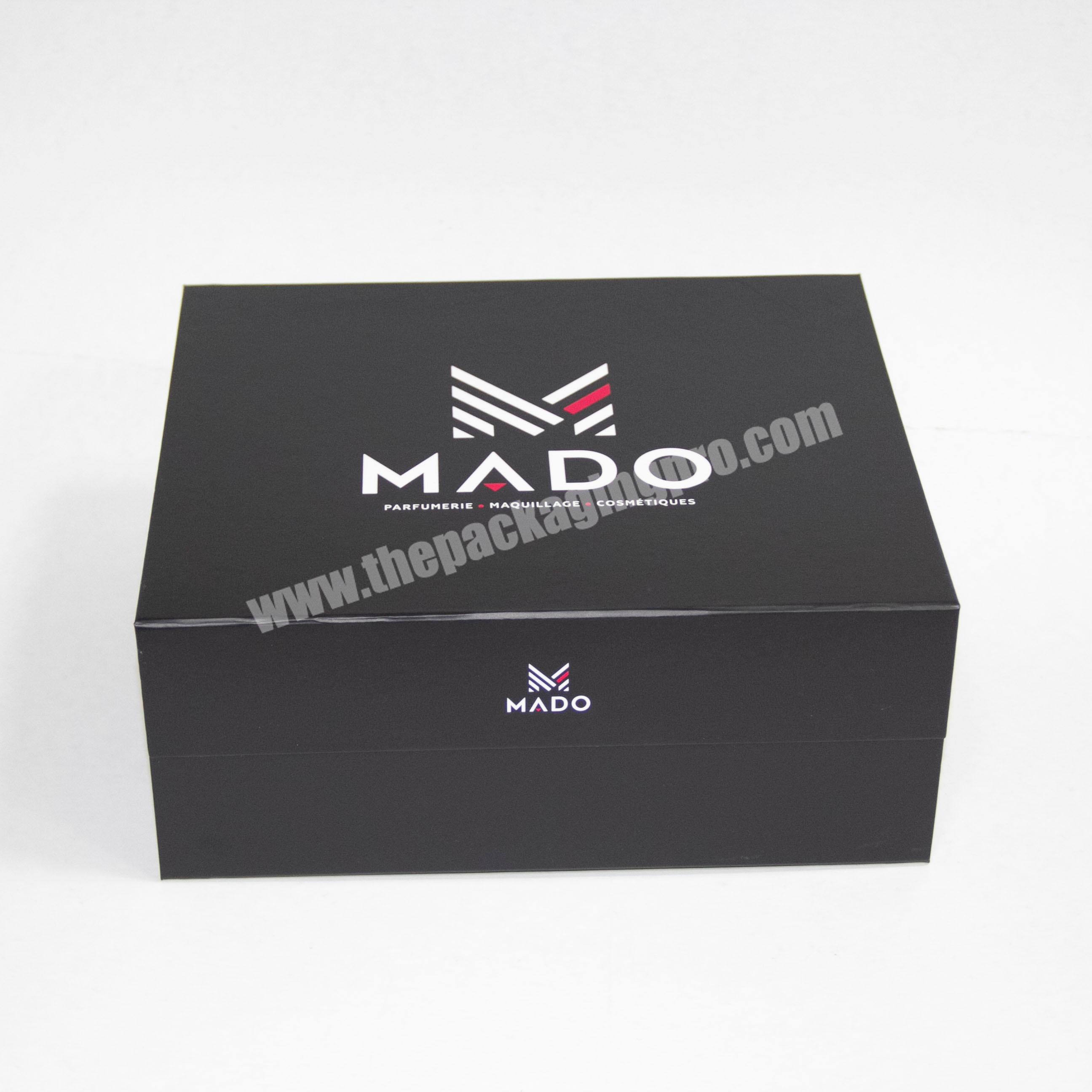 Size Logo Customized Black Large Or Small Velvet Custom Cardboard Cosmetic Mailer Kraft Toy With Window Magnetic Box