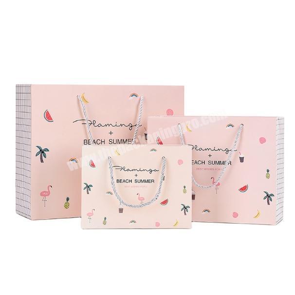 Small Environmental Recycle Cosmetic Packaging Luxury Laminated Gift Coated Art Paper Bag For Nail Polish