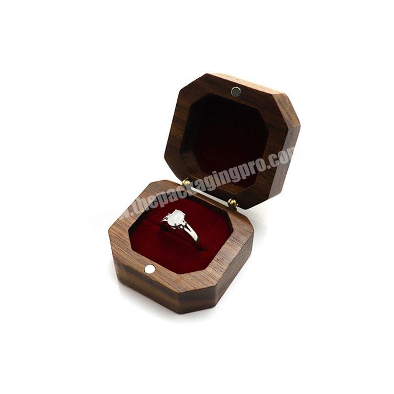 Small Jewelry Box Custom Logo Printed Box Packaging jewellery wooden ring boxes