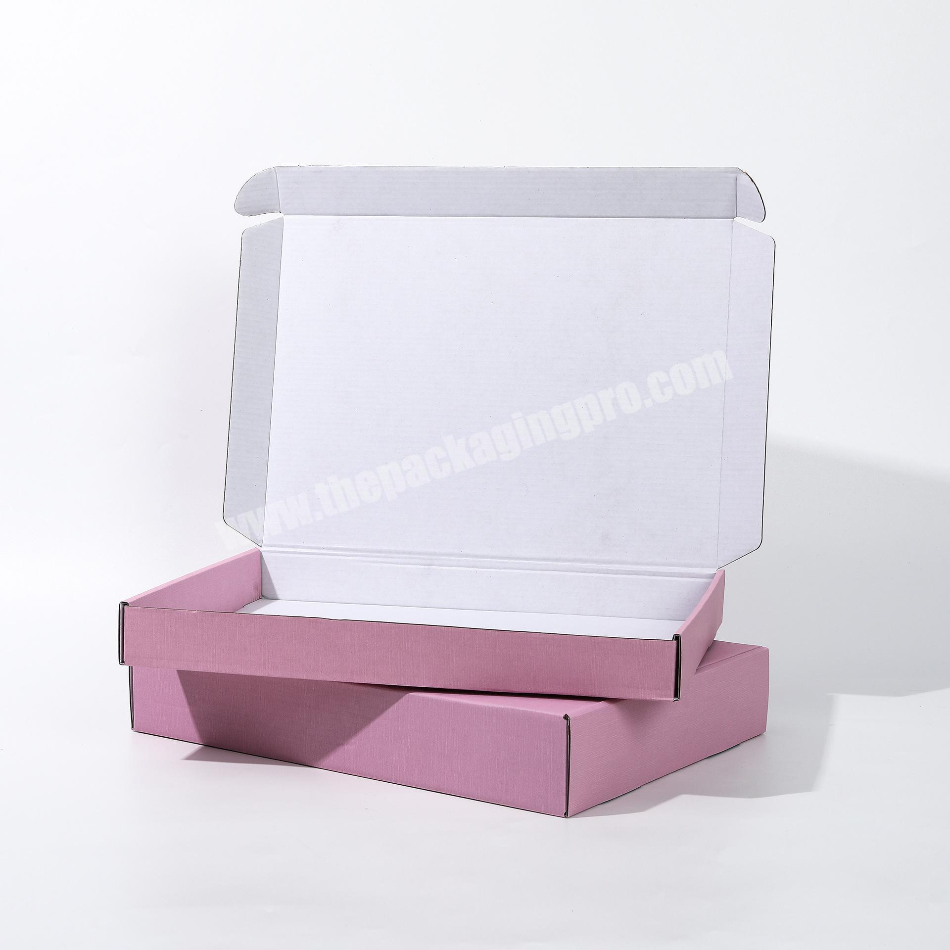 Source Manufacturer Aircraft Box Pink Full  Watermark Inner White Paper Box Clothing Gifts Jewelry Underwear paper Box