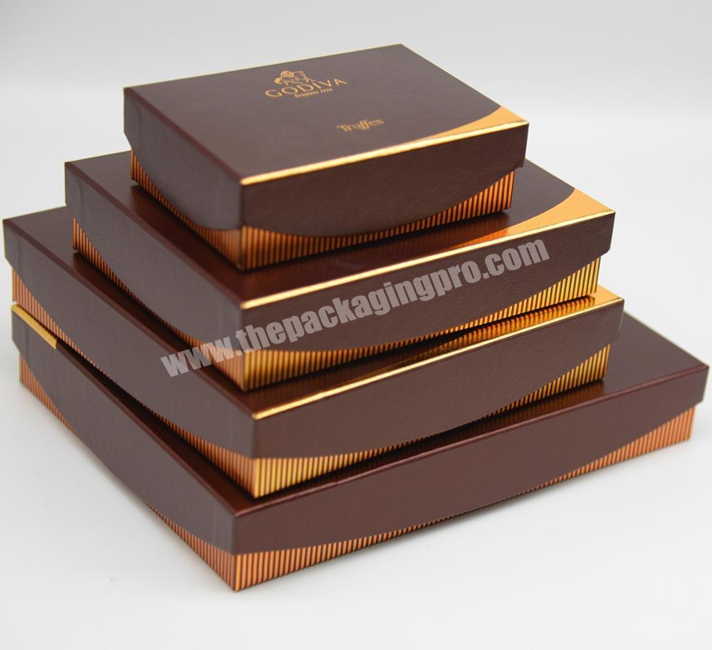 Special Designed  Custom  Chocolate  Box  With Gold Stamping