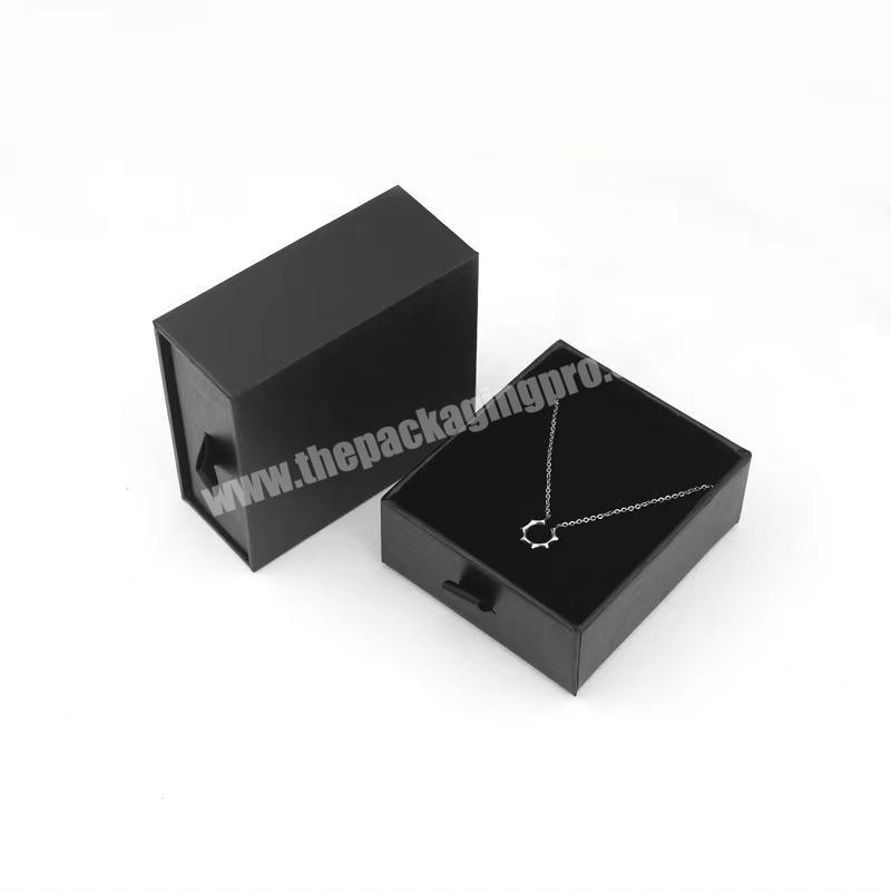 Spot Pull Jewelry Box Ring Box Necklace Stud Earrings Drawer Carton Bracelet Earrings Jewelry Box Printed LOGO
