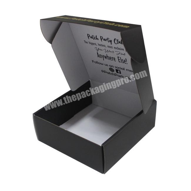 Standard Export Carton Paper Corrugated Box Matte Black Corrugated Jewellery Packaging Shipping Mailing Boxes