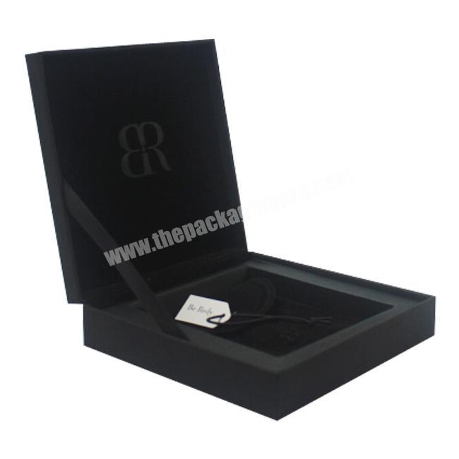 TOP 10 Paper Box  Manufacturer Small Black Custom Plastic Jewelry Gift Packaging with Soft Touching