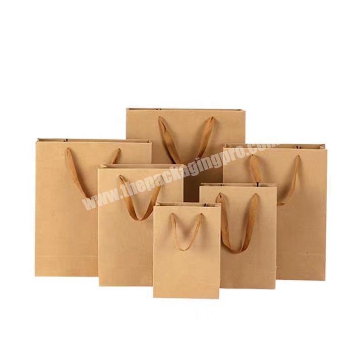Top sponsor listing Paper Bag Cheap Paper Bag Cheap Recycled Custom Logo Printed Grocery Shopping Packaging Brown Gift Kraft Pap