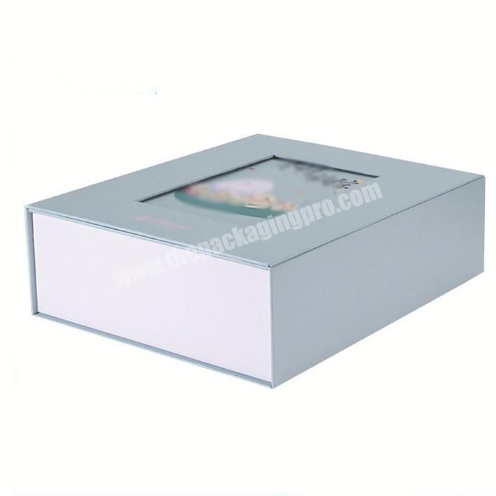 Unique Design Gift Box Window for Baby Dollsshower Packaging with Clear PVC Beauty Packaging Paperboard Gygedin Perfume Accept