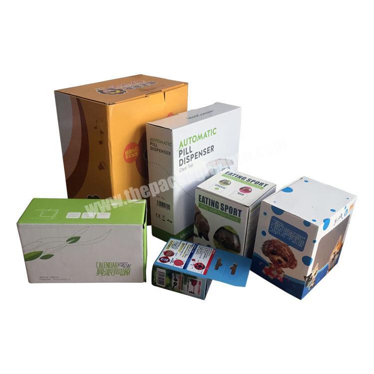Uv Coating High Quality Durable Using Various Pulp Packaging Fast Food Paper Box Slotted Boxes Coated Paper Customized