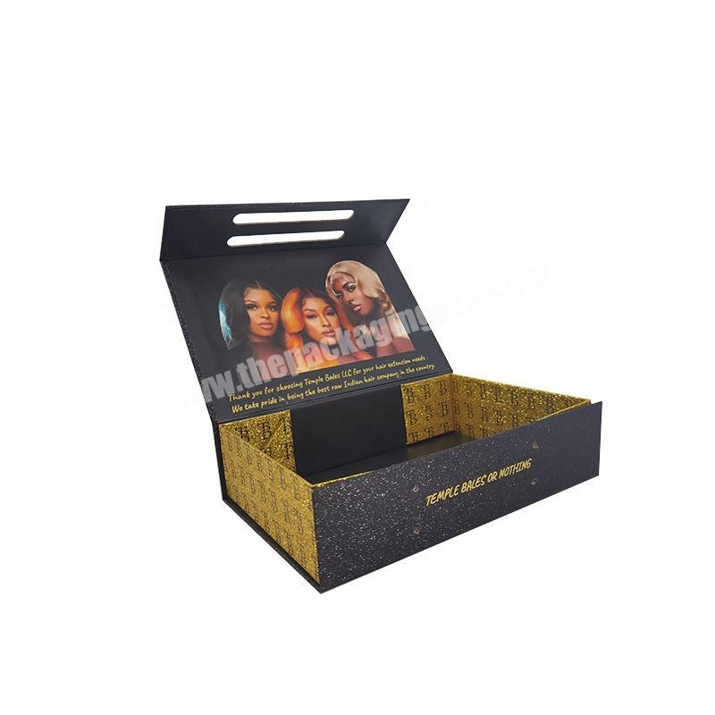 Wedding Gift Box with Changeable Ribbon and Magnetic Closure for Luxury Packaging Fold Sturdy Storage Box