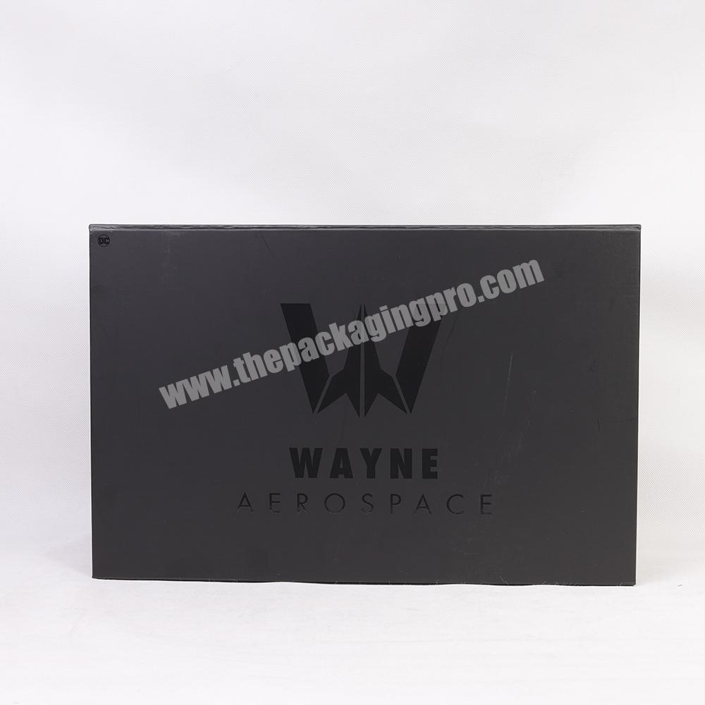 Wholesale Black Color Customized Gift Folding Box For Shoes Packing