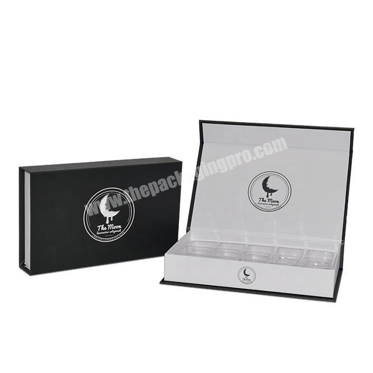 Wholesale Blister Tray Black and White Matte Color Magnetic Packaging Custom Luxury Boxes For Chocolate Packing