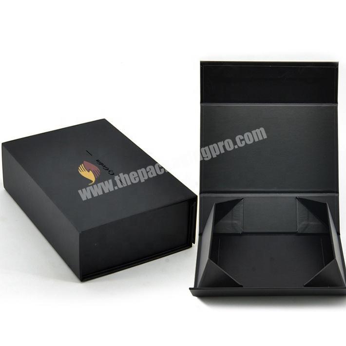 Wholesale Cardboard Black Folding BoxSolid Gift Box