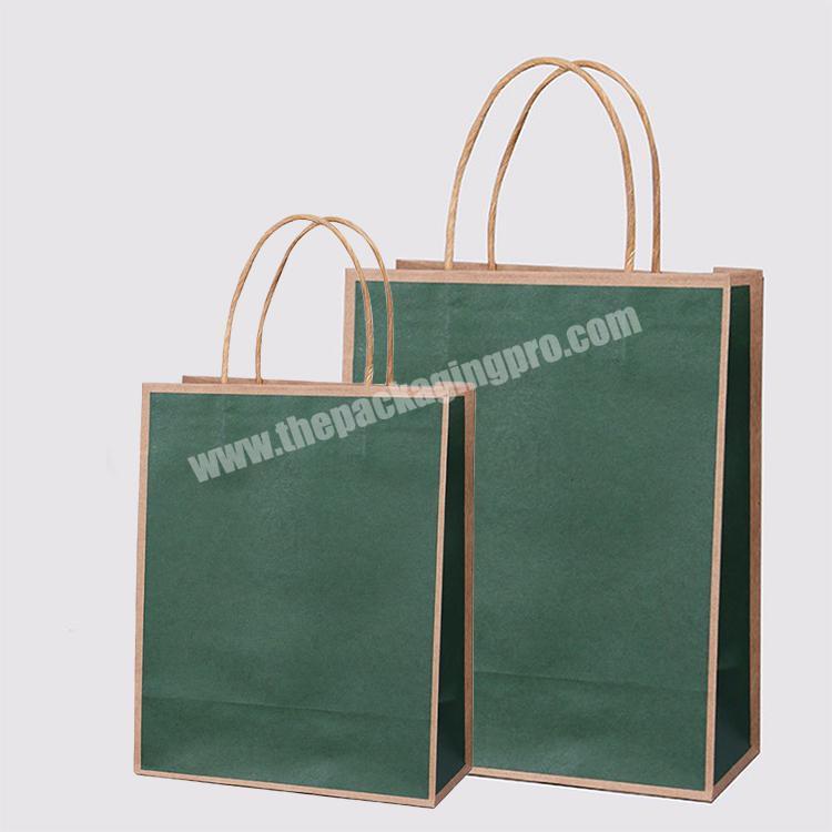 Wholesale Cheap rigid  Custom logo Shopping kraft  Paper Bag