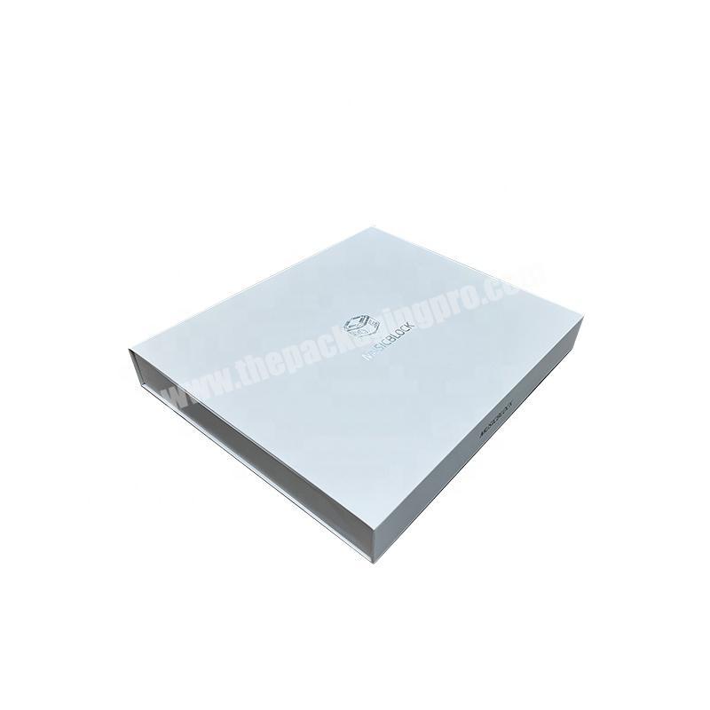 Wholesale Custom Holographic logo Cardboard Rigid Paper Big Size Gift Boxes With EVA Insert