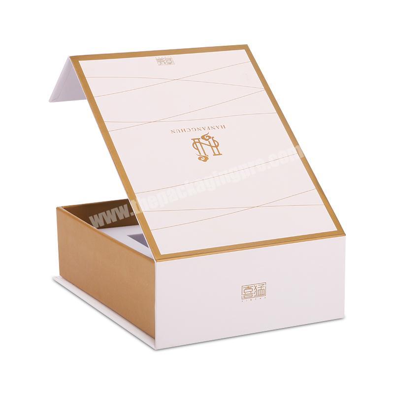 Wholesale Custom Logo Clothing Cosmetic Skincare Packaging Magnetic Lid Gift Paper Box With High Quality Paper Box