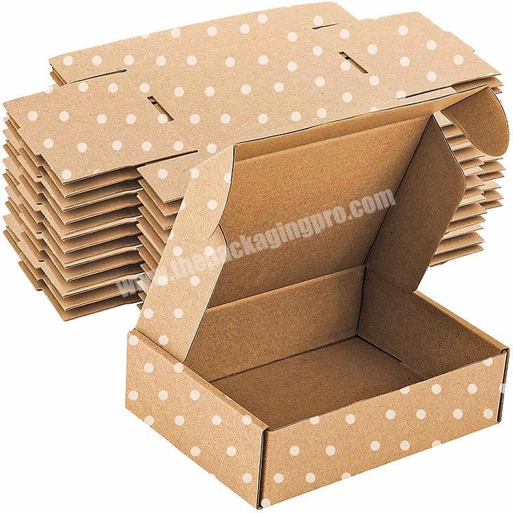Wholesale Custom Logo Printed Kraft Paper Folding Corrugated Shipping Mailer Packaging Boxes