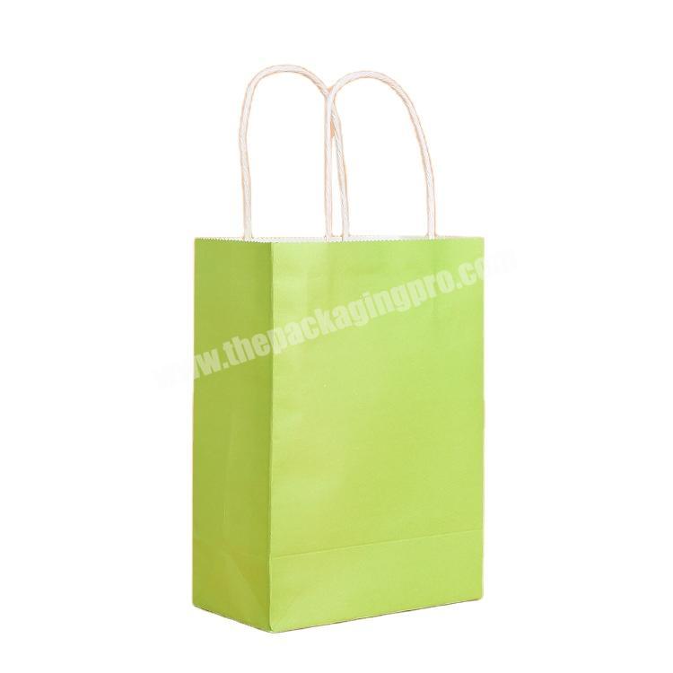 Wholesale Custom Logo Recyclable Eco Friendly Brown Fast Food Take Away Shopping Clothing Gift Kraft Paper Bag