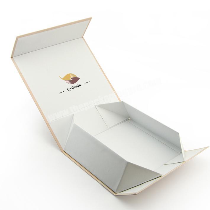Wholesale Custom Logo Ribbon Printed Folding Foldable Cardboard Magnet Magnetic Gift Packaging Packaged Paper Box