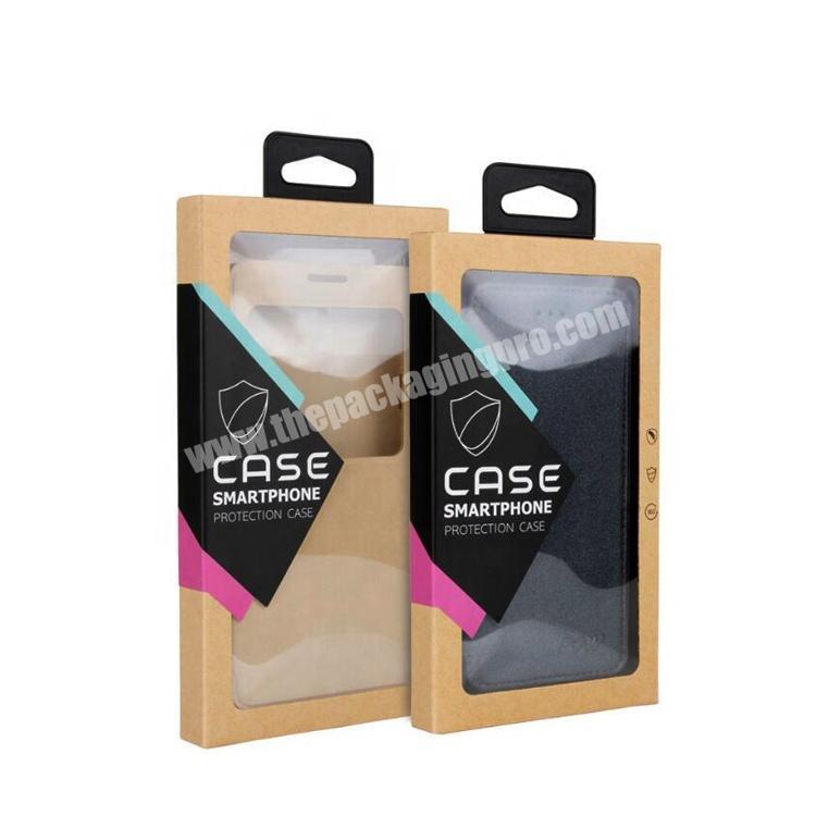 Wholesale Custom Logo kraft Paper Phone Case Box Mobile Phone Cases Paper Packing Box for 4.7 inch