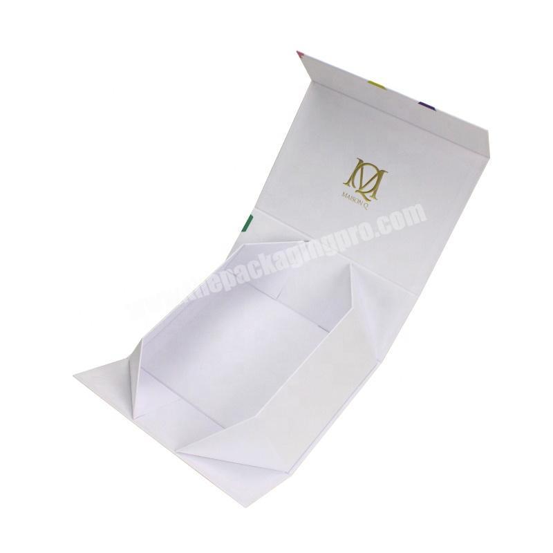 Wholesale Custom Valentine Folding Magnetic Gift Box White Foldable Magnetic Packaging Boxes