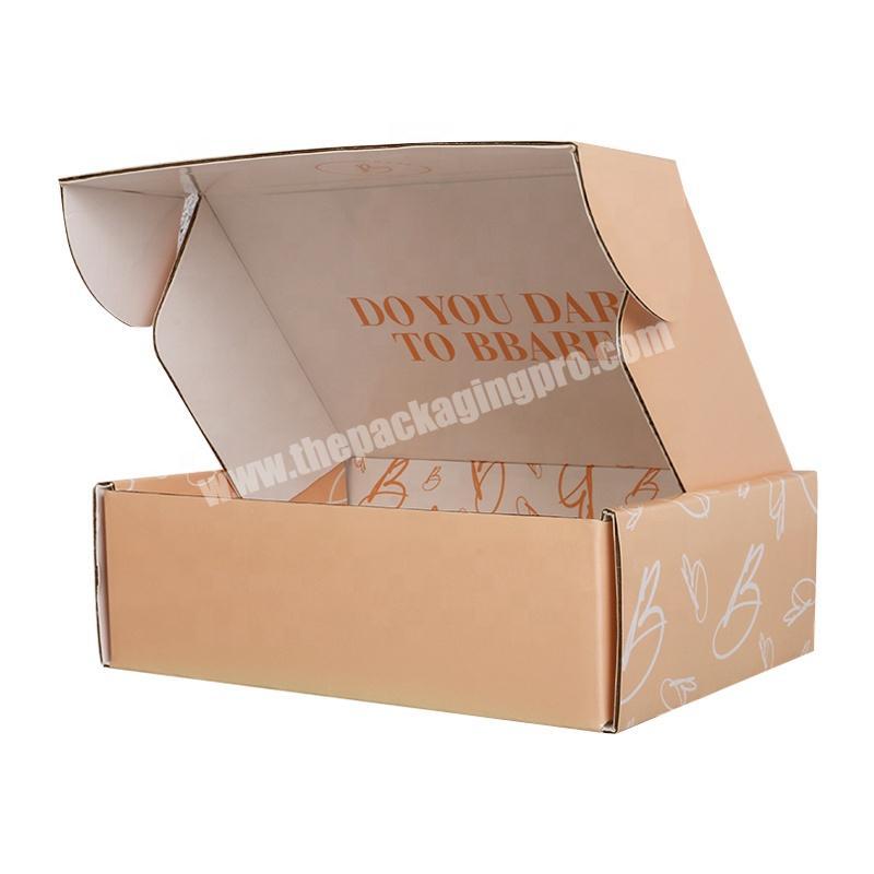 Wholesale Custom logo corrugated paper box foldable Cosmetic packaging box Subdcription Shipping Mailer Box