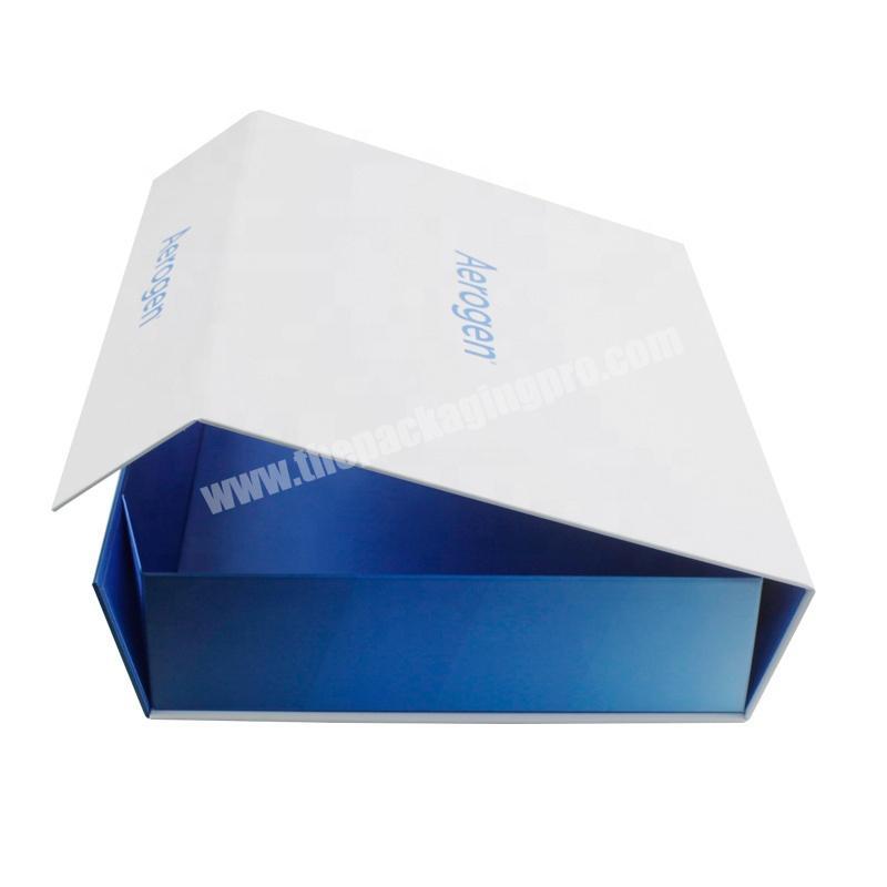 Wholesale Custom logo luxury paper magnetic fold gift packaging box folding cloth box storage