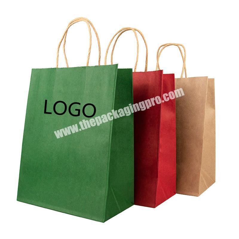 Wholesale Customised Logo Food Delivery Packing Paper Bag Food Grade Coffee Kraft Paper Bag