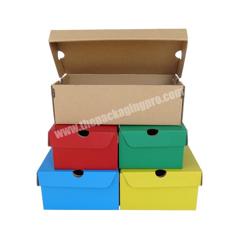 Wholesale Customization Corrugated Cardboard Shoe Packaging Box Empty Product Package Cardboard Shoe Paper Box