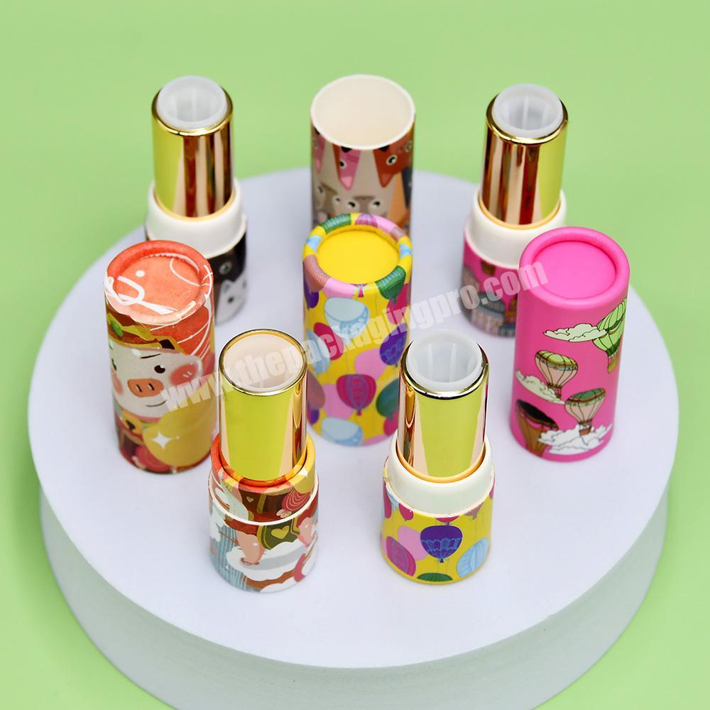 Wholesale  Eco Friendly Empty Cosmetic Lipstick cardboard container Packaging Exquisite Custom Paper Tube