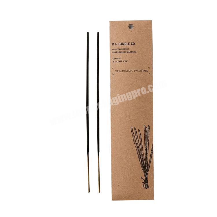 Wholesale Eco-Friendly Recycled Custom Printed Brown Kraft Paper Envelopes For Incense Packaging with logo