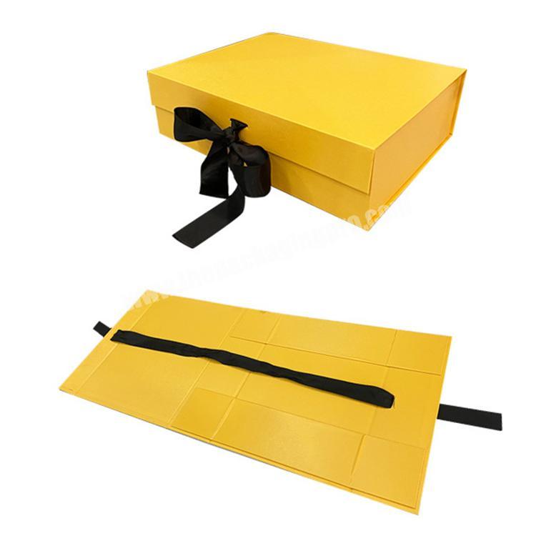 Wholesale High Quality Luxury Flower Bouquet Boxes Foldable Magnetic Paper Gift Packaging Boxes With Ribbon