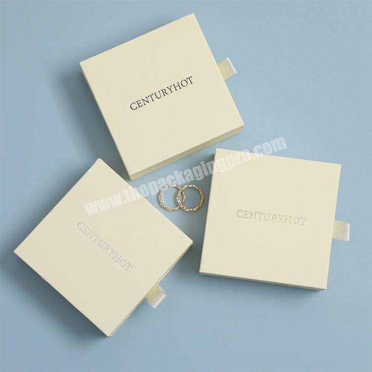 Wholesale High Quality Luxury Gold Foil Jewelry Necklace Gift Cardboard Drawer Packaging Boxes With Foam