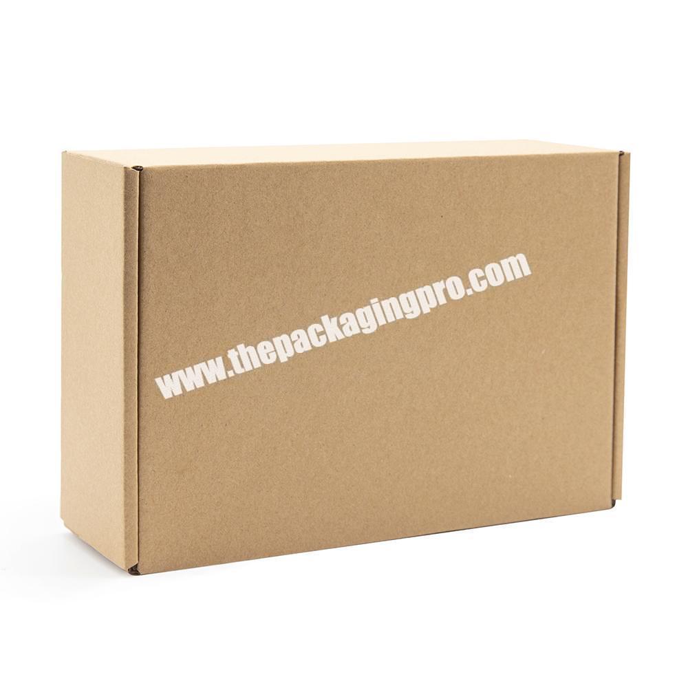 Wholesale In Stock Kraft Corrugated Cardboard Paper Packaging Tuck Top Mailing Shipping Box