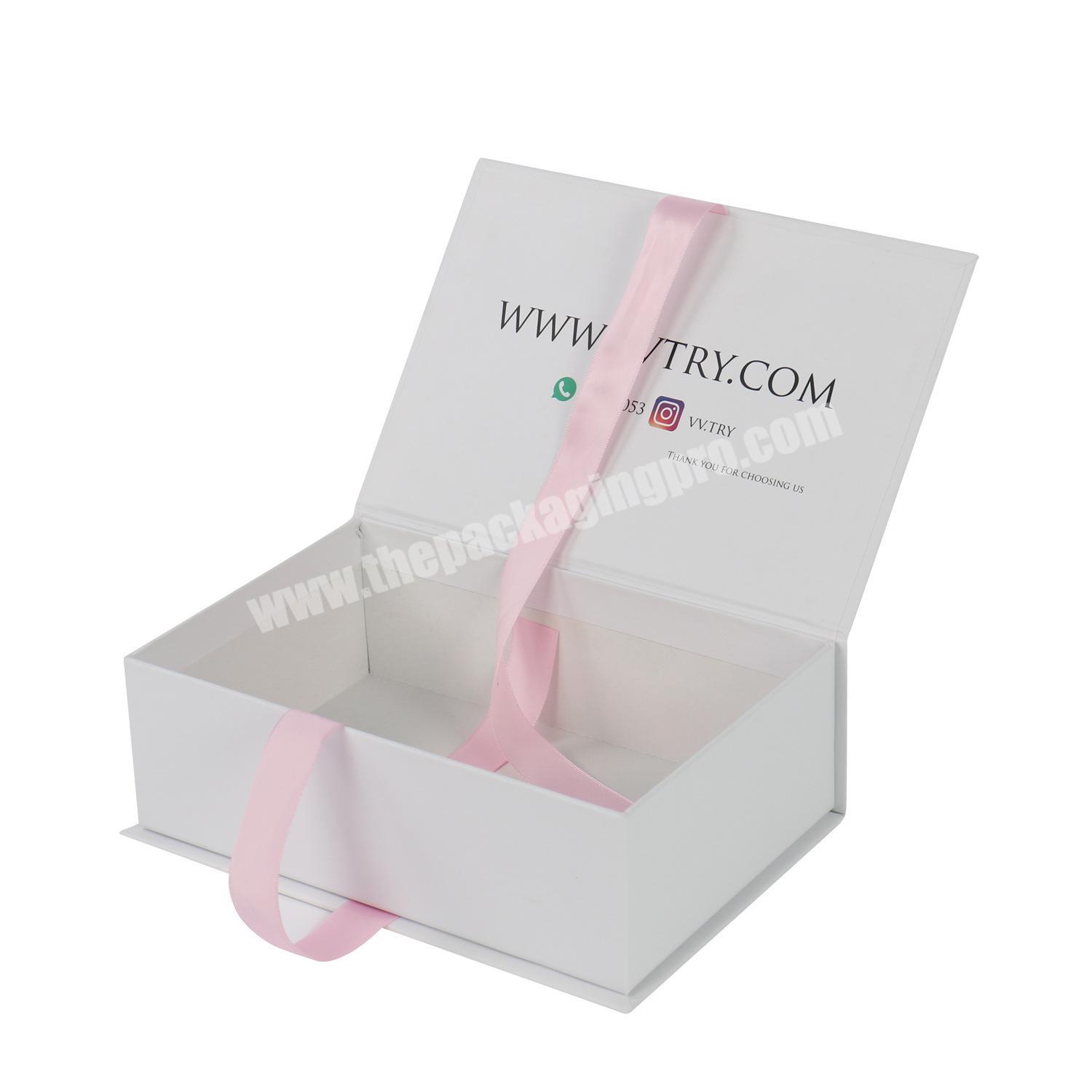 Wholesale Luxury Black Book Shaped Rigid Cardboard Foldable Gift Box Custom Print Paper Magnetic Gift Box
