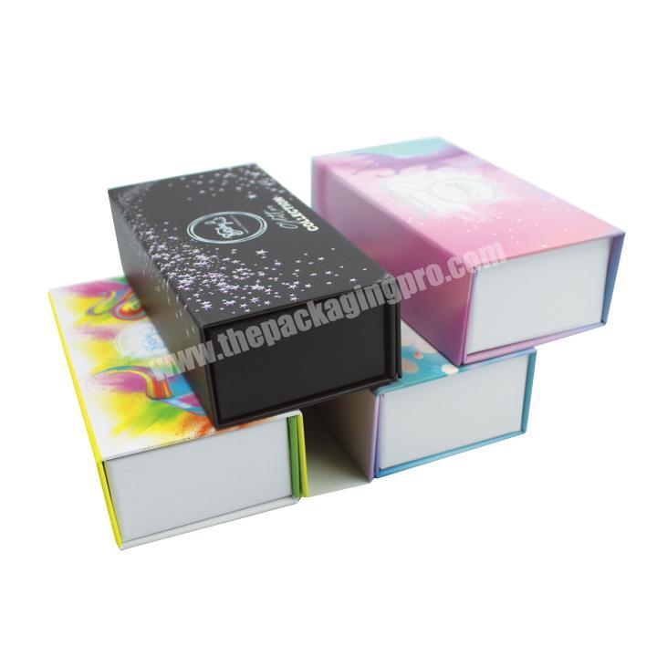 Wholesale Luxury Custom Logo Cardboard Folding Foldable eyelashnailcosmetic Packaging Packages Gift Paper Box