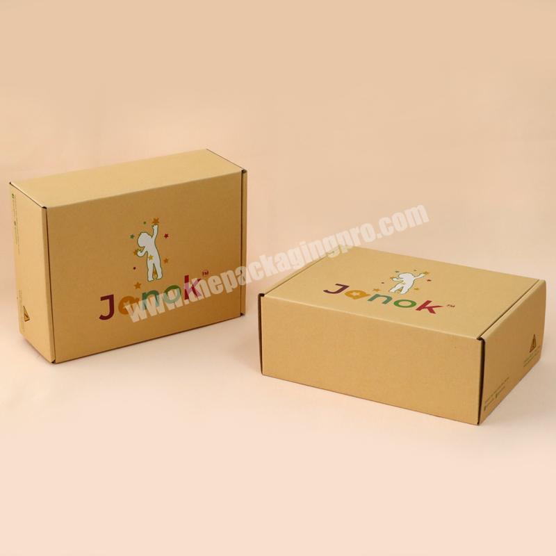 Recycled Wholesaler Custom Made brown kraft corrugated Paper carton Shipping  Folding Packaging Gift Box