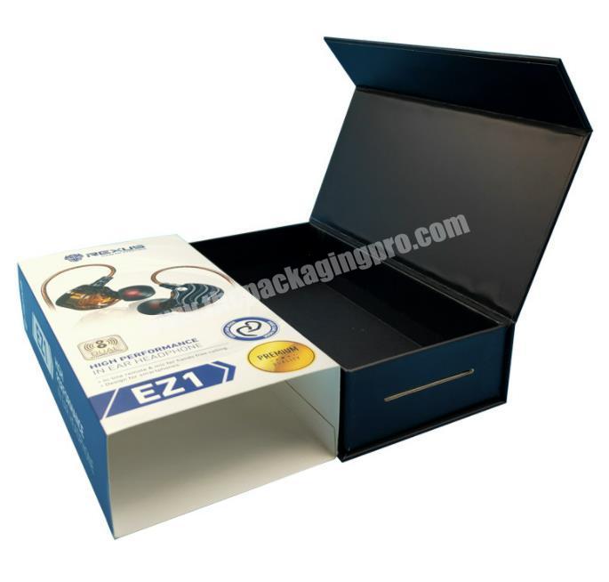 Wholesale Luxury Hair Wig Packaging Black Box Closure Custom Logo Magnetic Gift Box Package