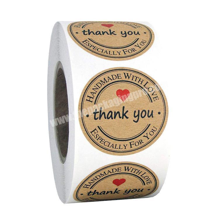 Wholesale Thank You Stickers Self Adhesive Rolls Small Business Packaging Label Thank You Stickers 500